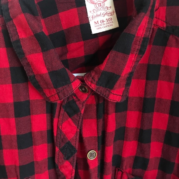 Great red & black checked button down - Picture 3 of 5